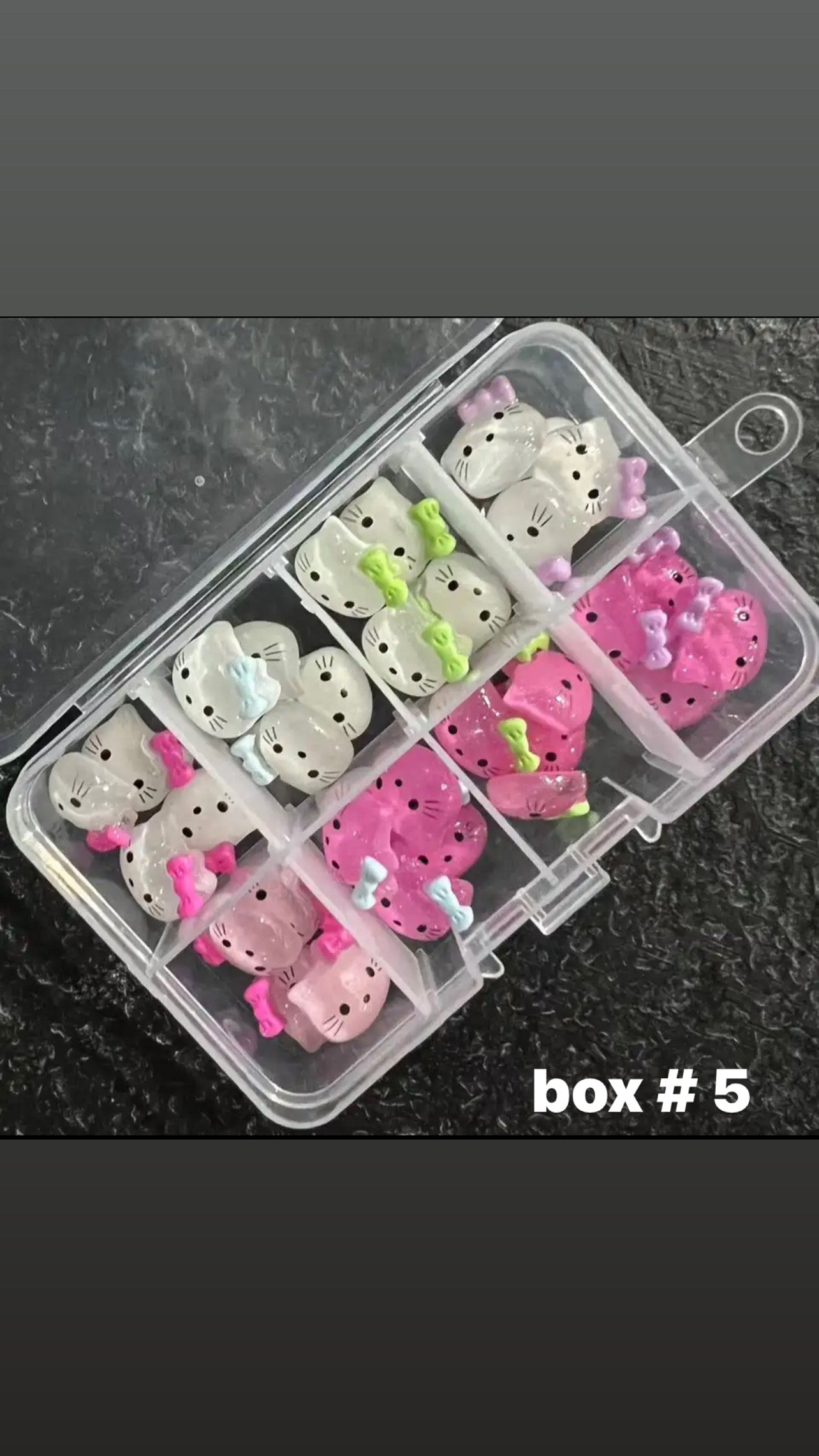 Nail Jewelry Charms Kit Kawaii Hello Kitty