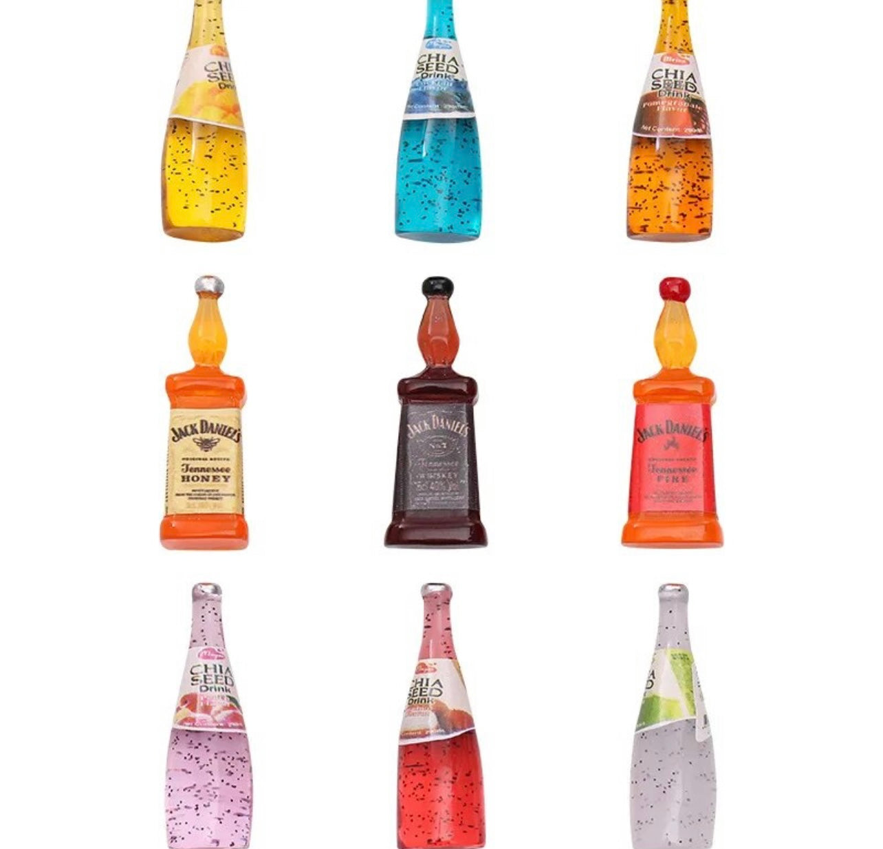 Nail Jewelry Charms Kit Kawaii - bottle charms