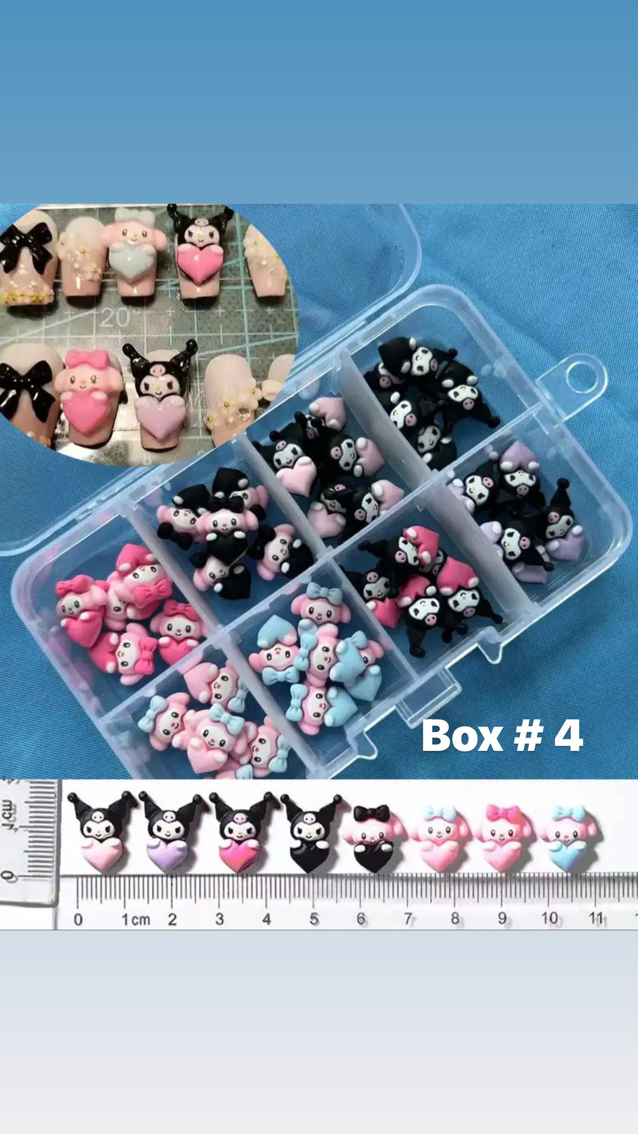 Nail Jewelry Charms Kit Kawaii Hello Kitty