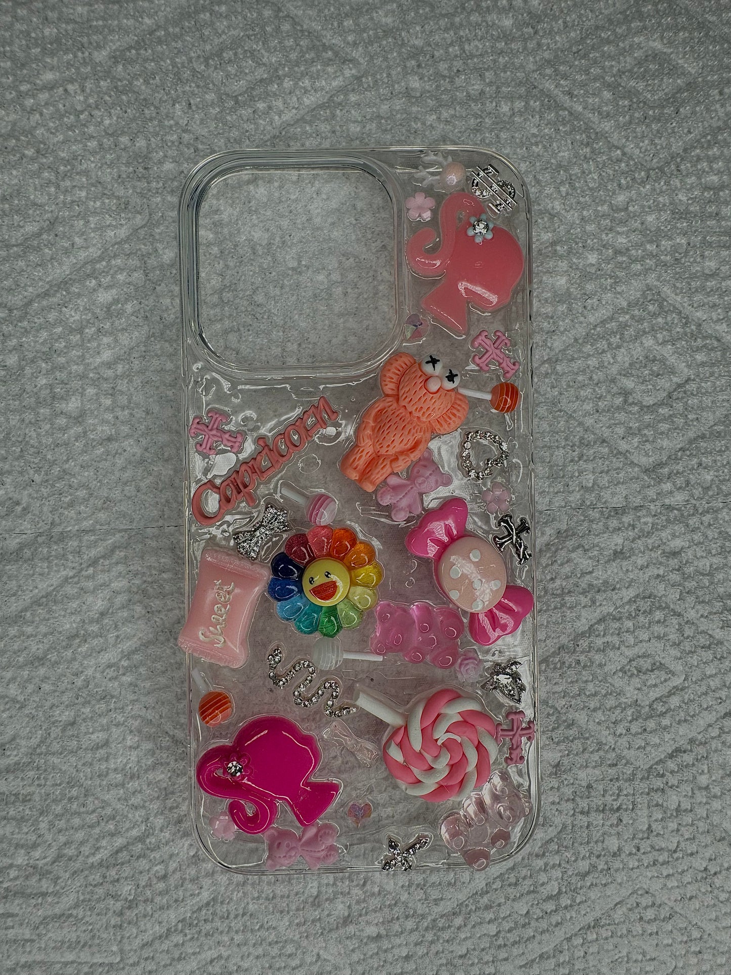 Boujie kawaiiJunk case- Pink w/ zodiac symbol
