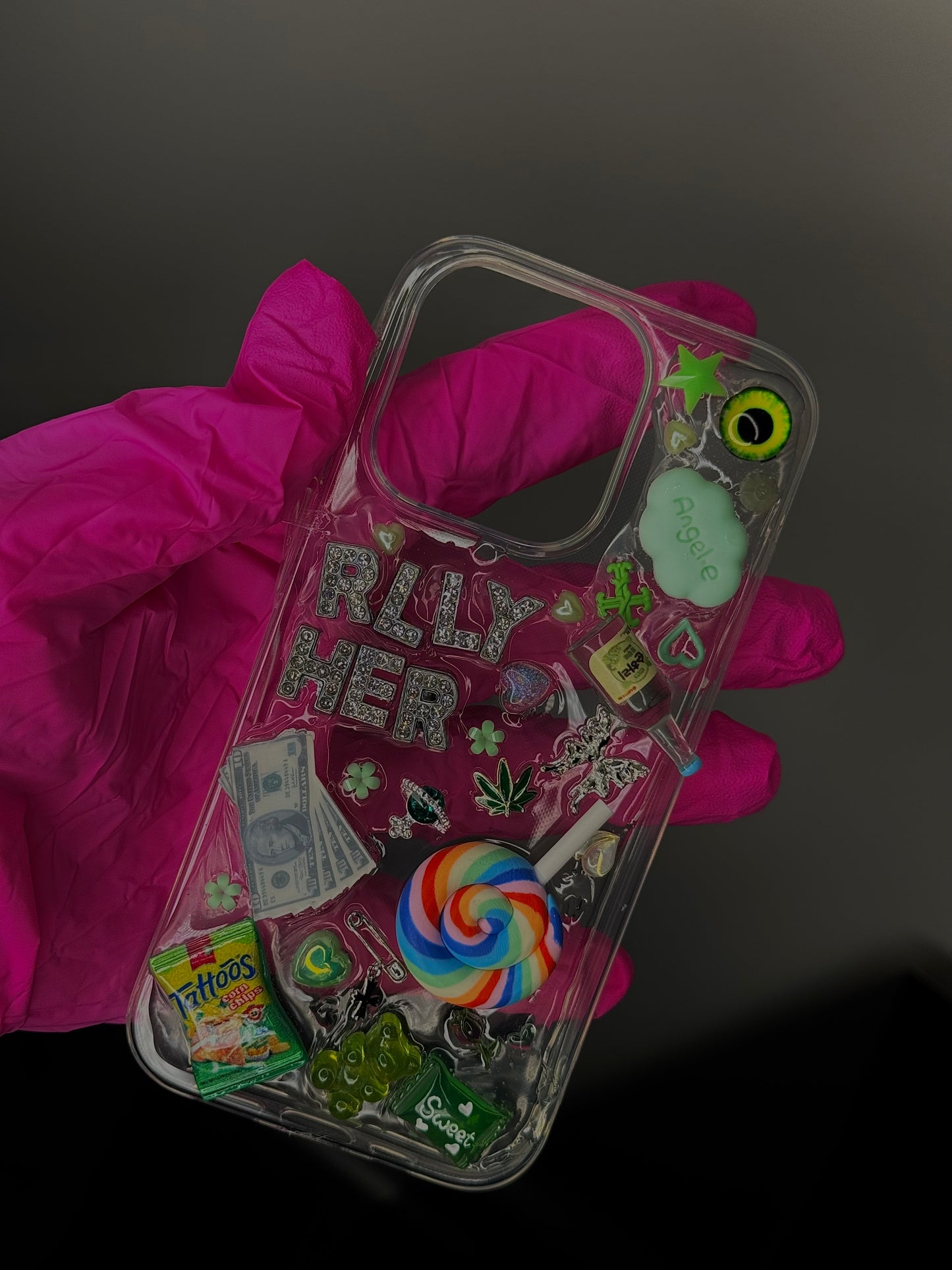 Custom Boujie kawaii Letter Junk case- RLLY HER