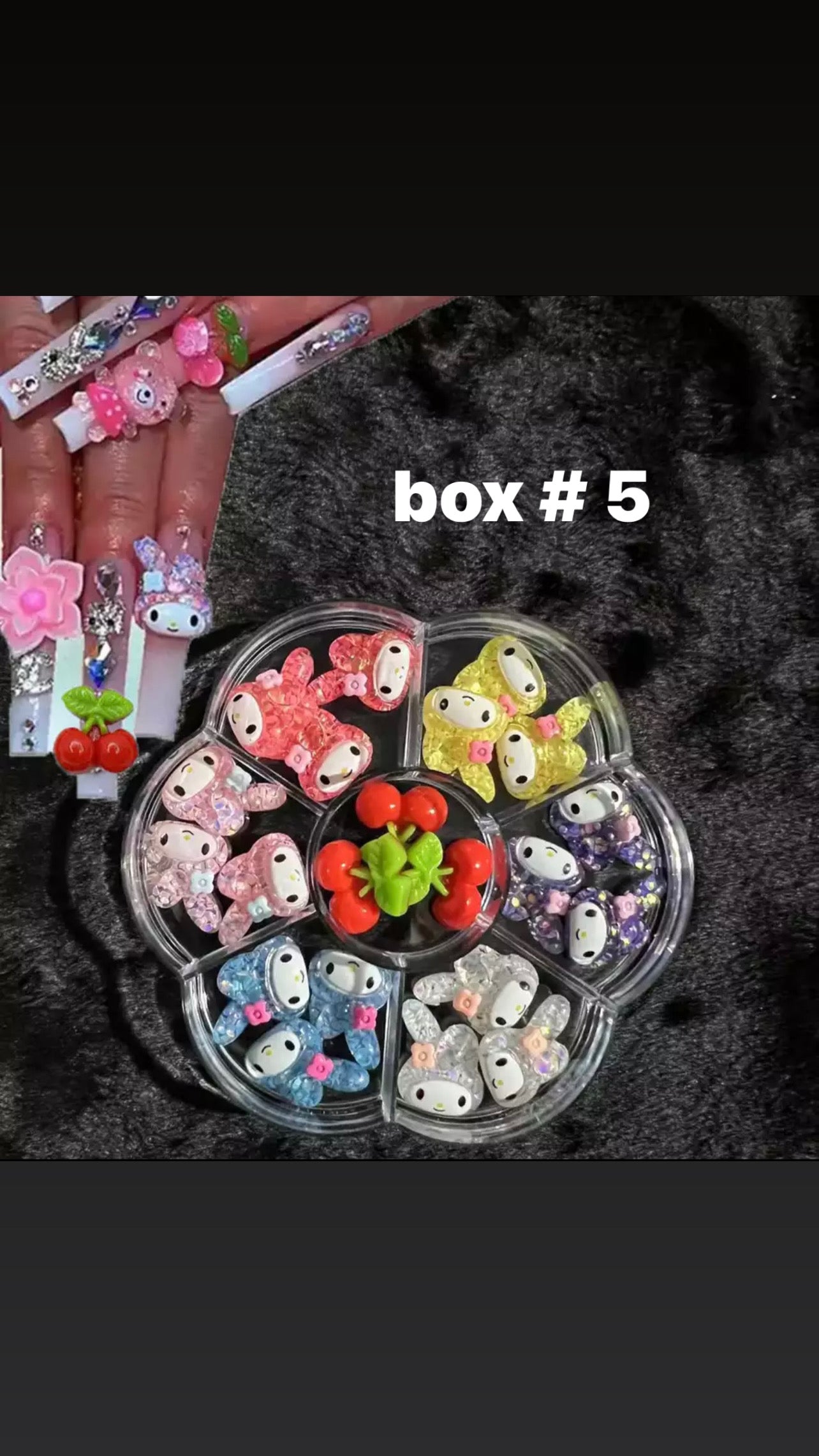 Nail Jewelry Charms Kit Kawaii Hello Kitty
