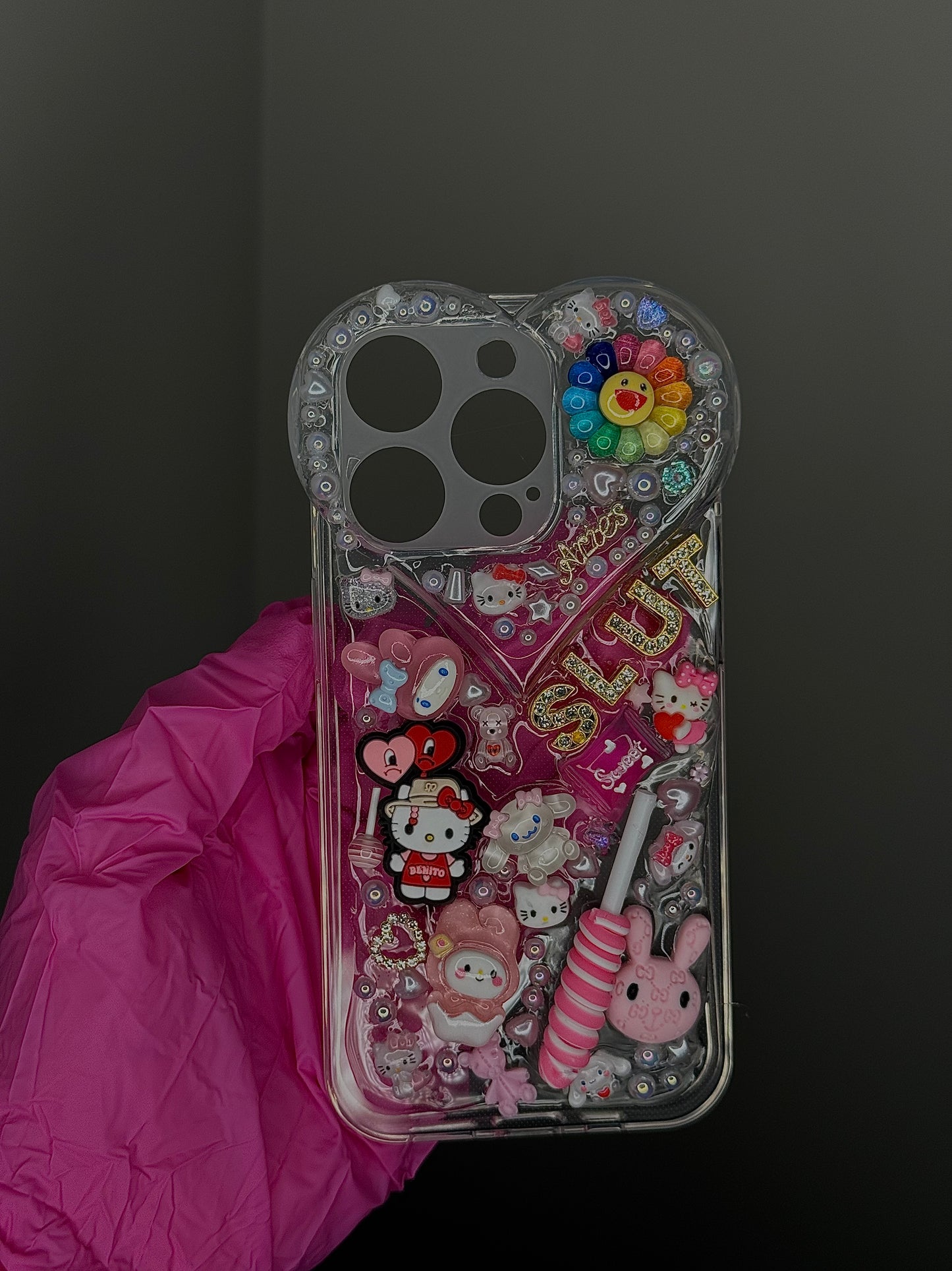 Custom Heart Boujie kawaii |Letter |Junk case- SLXT