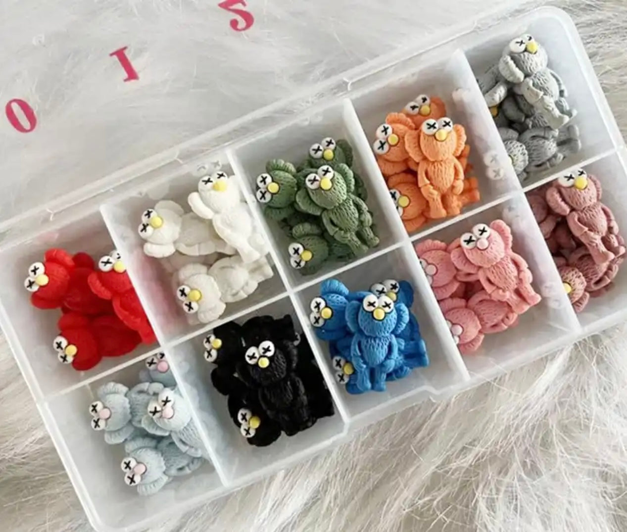 Nail Jewelry Charms Kit Kawaii - Kaws charms