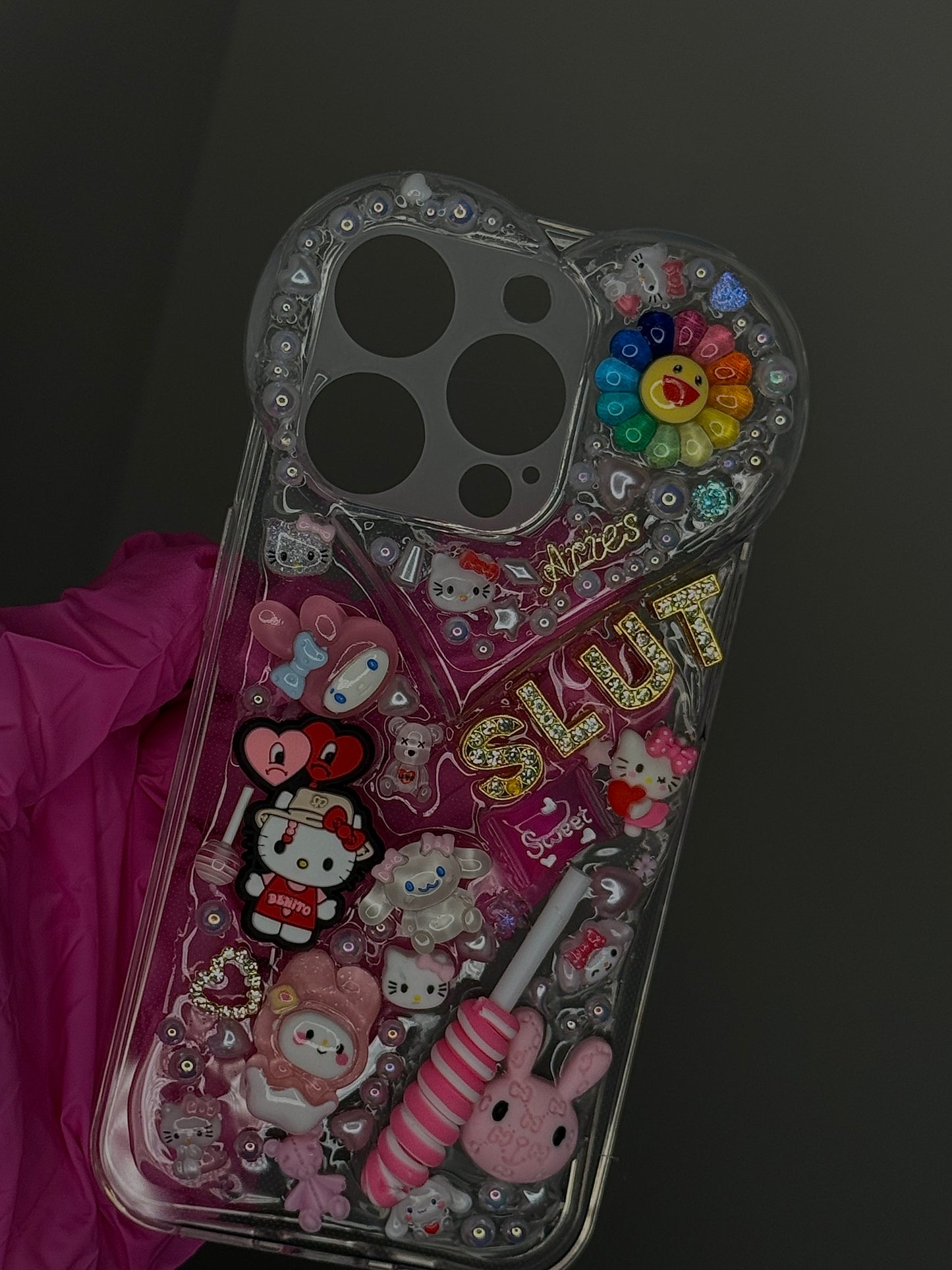 Custom Heart Boujie kawaii |Letter |Junk case- SLXT